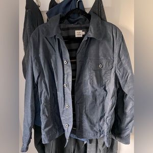 Flint and Tinder Flannel-Lined Waxed Trucker Jacket (Huckleberry)